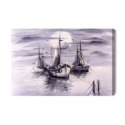 Ljuddämpande tavla - The sea and the ships are