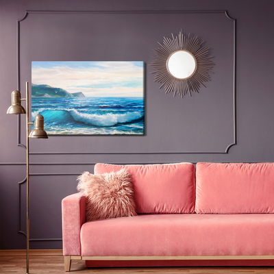 Ljuddämpande tavla - Sea, mountains and sky