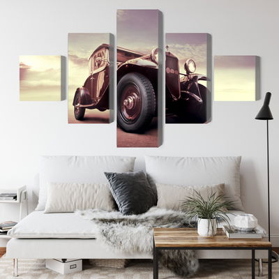 Ljuddämpande tavla - Vintage car with a 3d effect