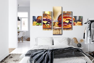 Ljuddämpande tavla - Vegan burgers