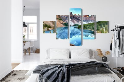 Ljuddämpande tavla - Moraine Lake in banff