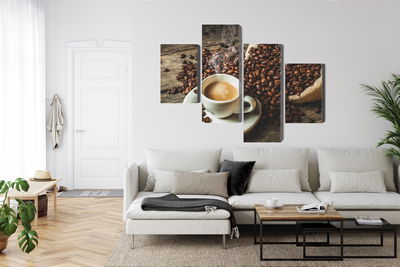 Ljuddämpande tavla - A cup of hot coffee