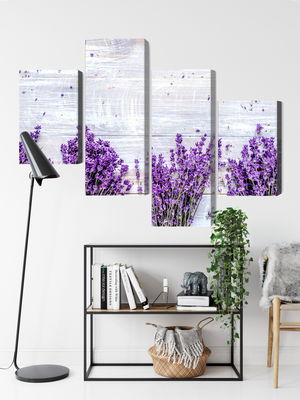 Ljuddämpande tavla - Lavender flowers on a rustic