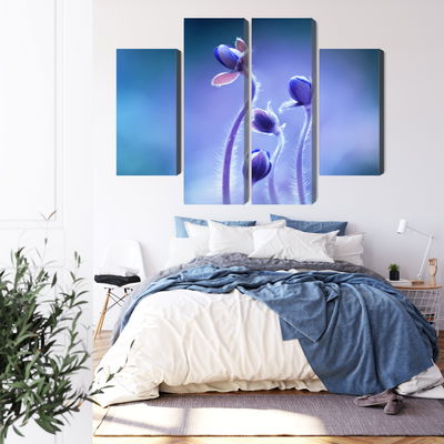 Ljuddämpande tavla - Delicate flowers on a macro