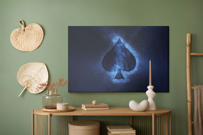 Ljuddämpande tavla - Abstract symbol of spades