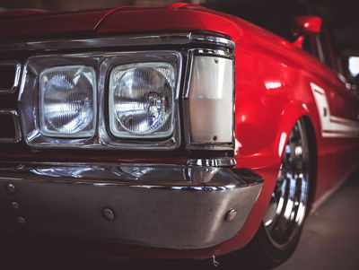 Ljuddämpande tavla - Headlight on an old car