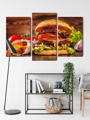 Ljuddämpande tavla - Homemade hamburger