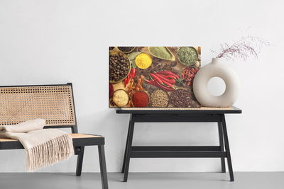 Ljuddämpande tavla - Bowls with spices and herbs