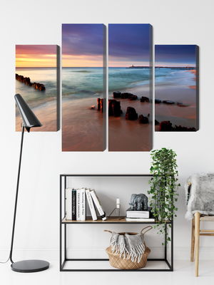 Ljuddämpande tavla - Sunrise over the baltic sea