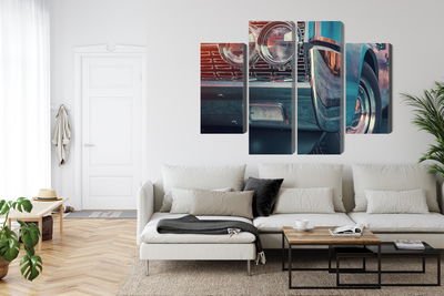 Ljuddämpande tavla - Retro style cars