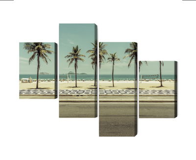 Ljuddämpande tavla - Palm trees on the ipanema