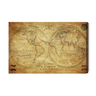 Ljuddämpande tavla - Historical map of the world