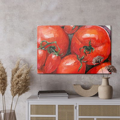 Ljuddämpande tavla - Painted tomatoes close up