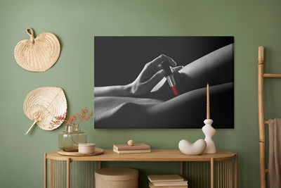 Ljuddämpande tavla - Woman with lipstick