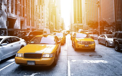 Ljuddämpande tavla - Taxi in the sunshine nyc