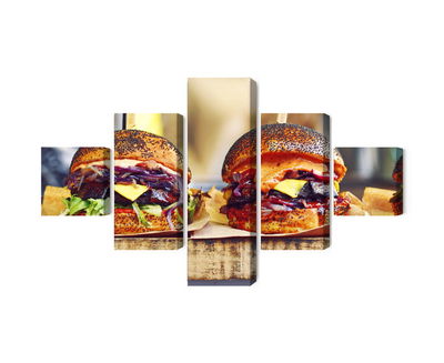 Ljuddämpande tavla - Vegan burgers