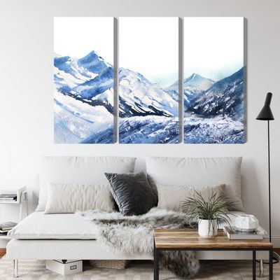 Ljuddämpande tavla - Watercolor mountain peak