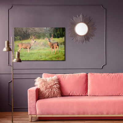 Ljuddämpande tavla - Two young deer