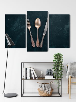 Ljuddämpande tavla - Old cutlery