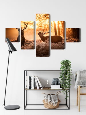 Ljuddämpande tavla - Two deer in the forest