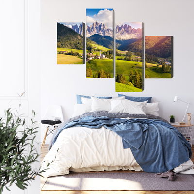 Ljuddämpande tavla - Sunny day in the mountains