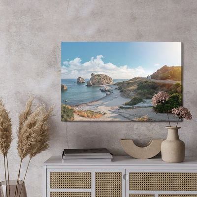 Ljuddämpande tavla - Cyprus sea shore