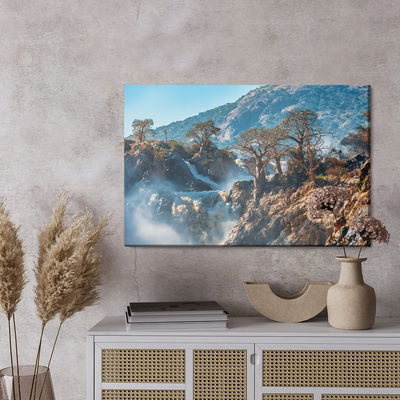 Ljuddämpande tavla - Trees at the waterfall