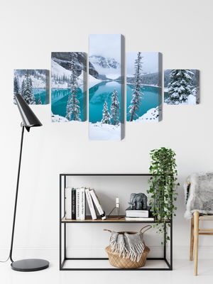 Ljuddämpande tavla - Moraine Lake in winter