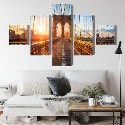 Ljuddämpande tavla - Brooklyn bridge in New York