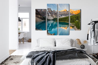 Ljuddämpande tavla - Canadian Moraine Lake 3d