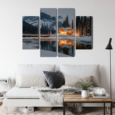 Ljuddämpande tavla - Emerald lake in Canada