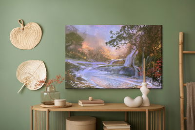 Ljuddämpande tavla - A waterfall as painted