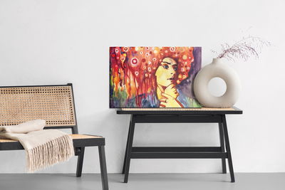 Ljuddämpande tavla - An abstract portrait