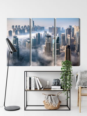 Ljuddämpande tavla - Dubai city panorama