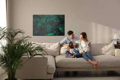 Ljuddämpande tavla - Tropical fern bushes