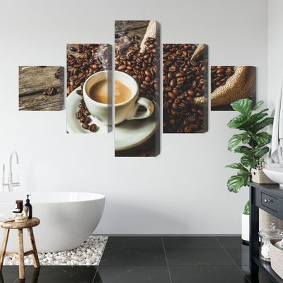 Ljuddämpande tavla - A cup of hot coffee