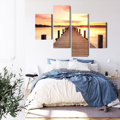 Ljuddämpande tavla - Sunset on the pier