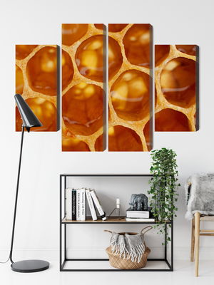 Ljuddämpande tavla - Honeycomb in macro scale