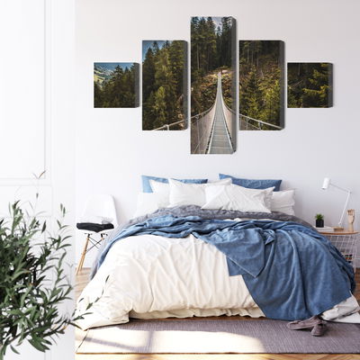 Ljuddämpande tavla - Suspension bridge in a 3d