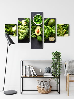 Ljuddämpande tavla - Green vegetables