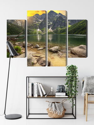 Ljuddämpande tavla - Morskie oko in tatra