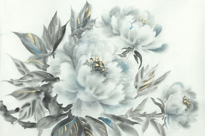Ljuddämpande tavla - Peonies as painted