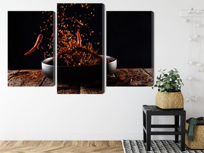 Ljuddämpande tavla - Cayenne pepper in flight