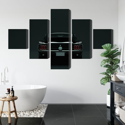 Ljuddämpande tavla - Vintage black muscle car