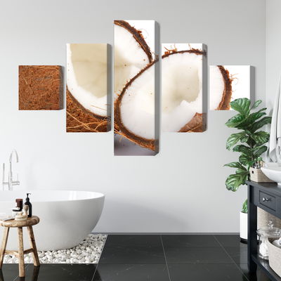 Ljuddämpande tavla - Coconut halves