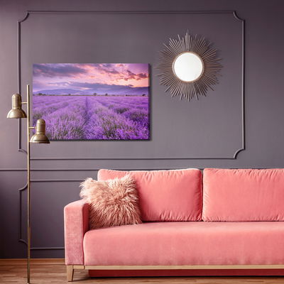 Ljuddämpande tavla - Beautiful lavender landscape