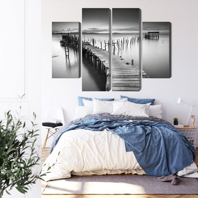 Ljuddämpande tavla - A dilapidated pier