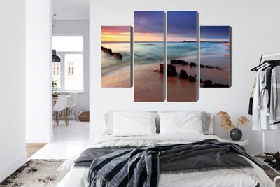 Ljuddämpande tavla - Sunrise over the baltic sea