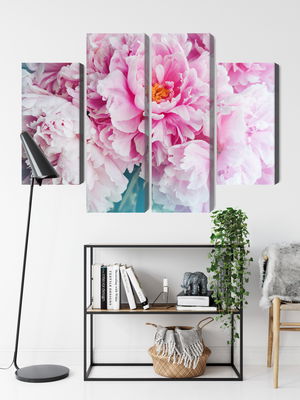 Ljuddämpande tavla - 3d peony bouquet