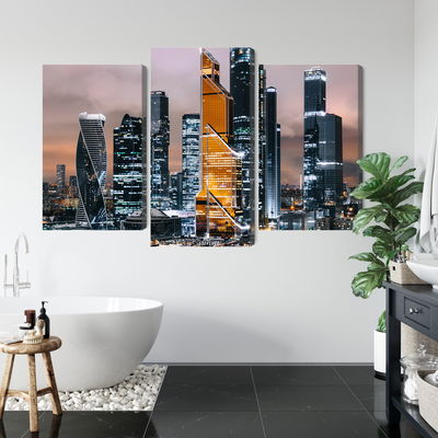 Ljuddämpande tavla - Panorama of moscow city